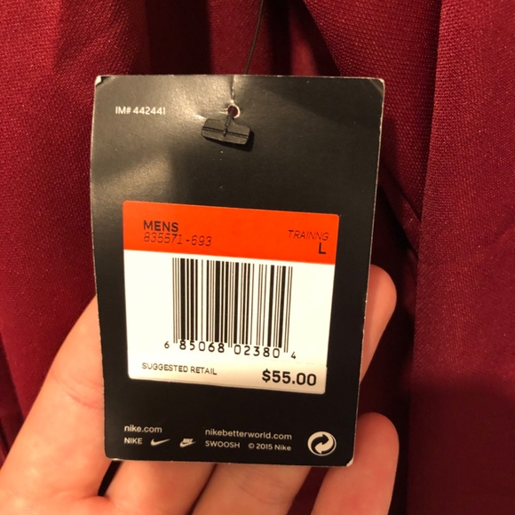 Nike Full Zip Sweater - Maroon - Picture 3 of 4